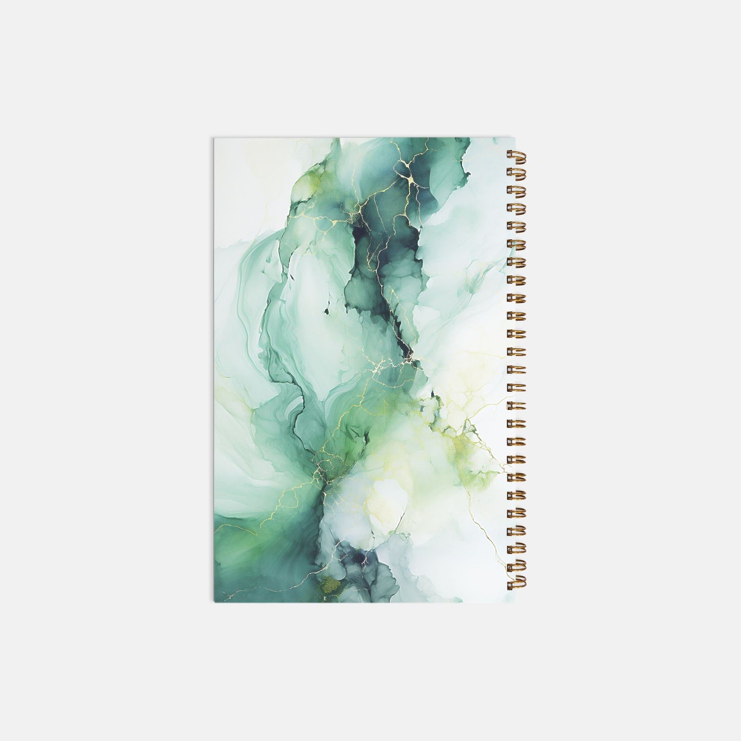 Notebook Softcover Spiral 5.5 x 8.5 - Green Marble