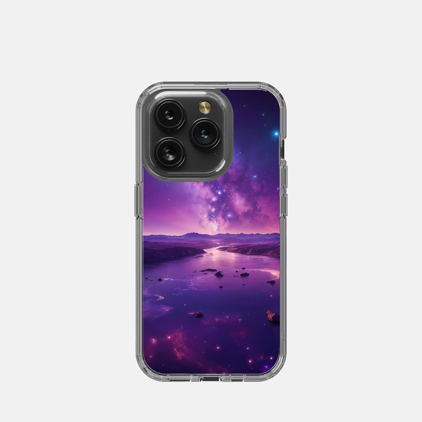 iPhone 15 Pro Clear Case - Milky Way River