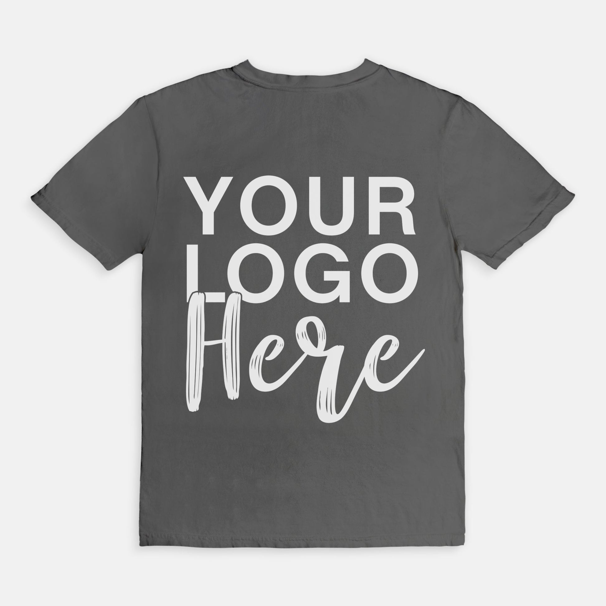 Elevate your brand with the Comfort Color Tee 1717 - Logo Only - Print Front & Back from Designs On The Go. This high-quality tee offers superior comfort and durability, featuring your logo on both the front and back. Perfect for making a lasting impression in everyday wear.