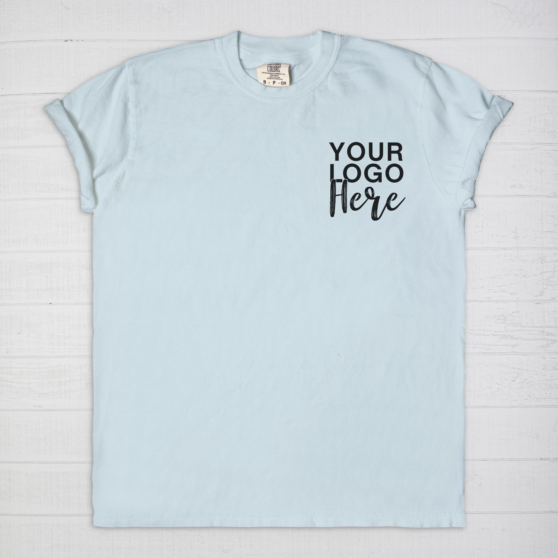 Elevate your style with the Comfort Color Tee 1717 - Logo Only - Front Only from Designs On The Go. This premium tee offers unbeatable comfort and durability. Perfect for everyday wear, it showcases your logo prominently on the front, making a bold statement for your brand.