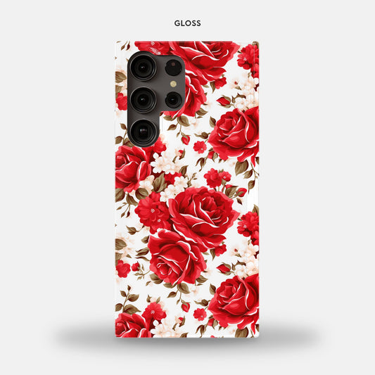 Samsung Galaxy S23 Ultra Slim Case - Red Roses