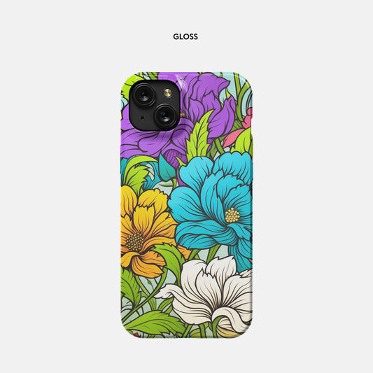 iPhone 15 Plus Slim Case - Blooming Bright