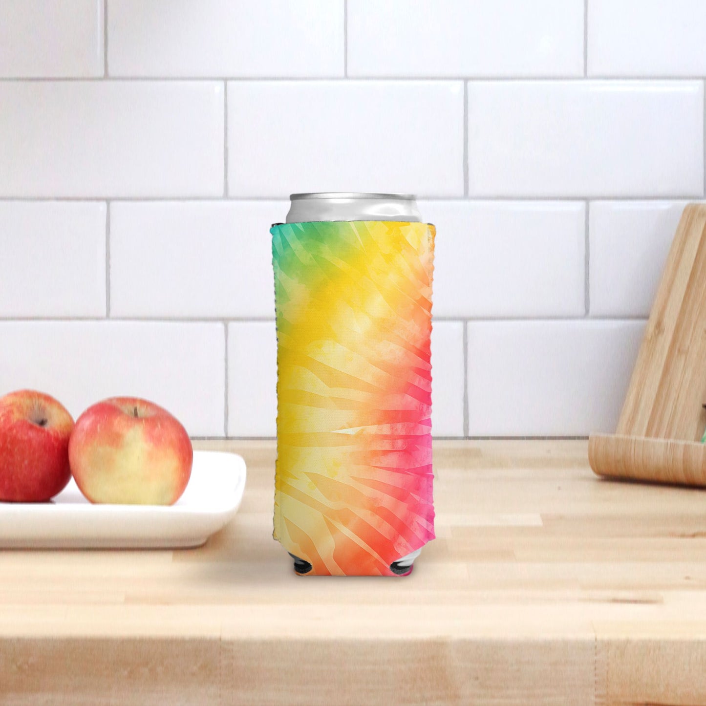 Slim Can Cooler - Rainbow Tie Dye