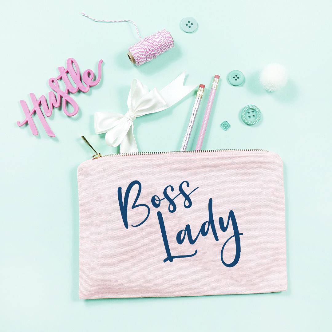 Zipper Canvas Bag - Boss Lady Classy