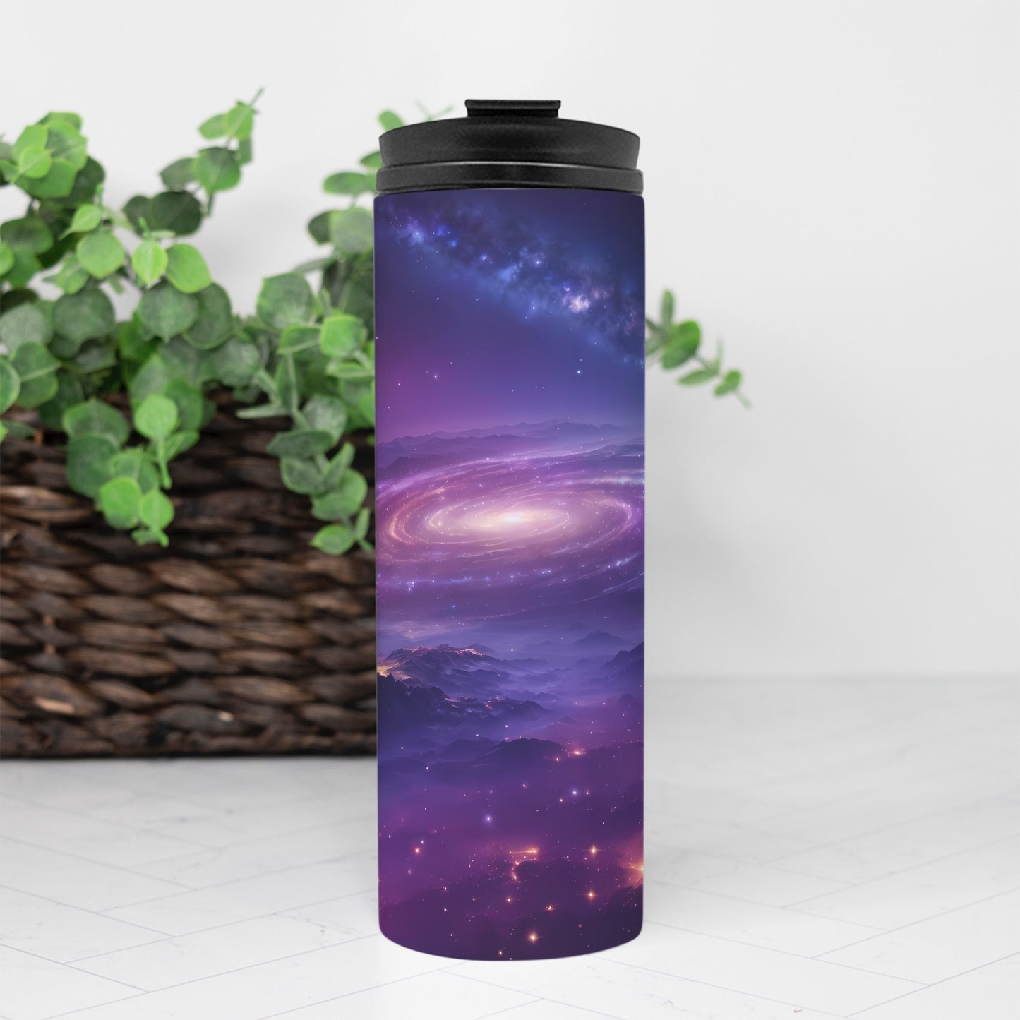 Thermal Tumbler 16 oz. - Night Sky Mountains