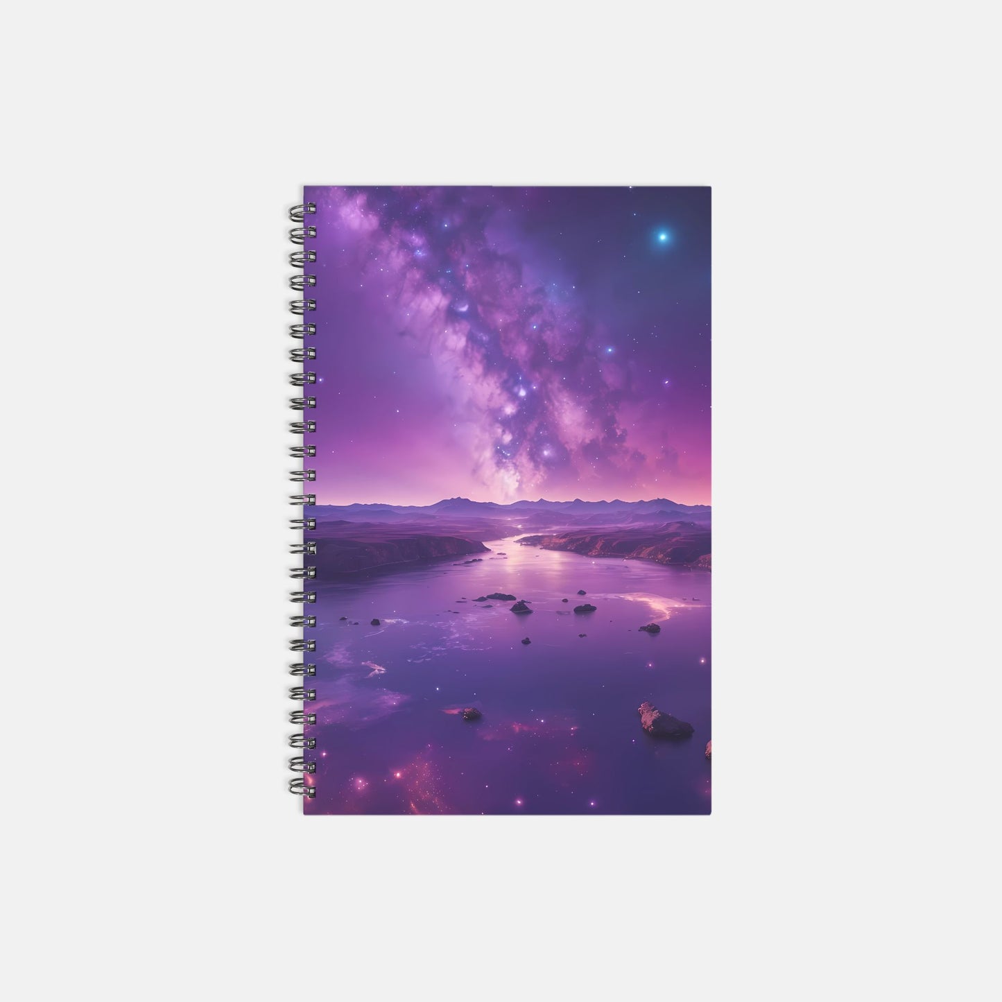 Planner Hardcover Spiral 5.5 x 8.5 - Milky Way River