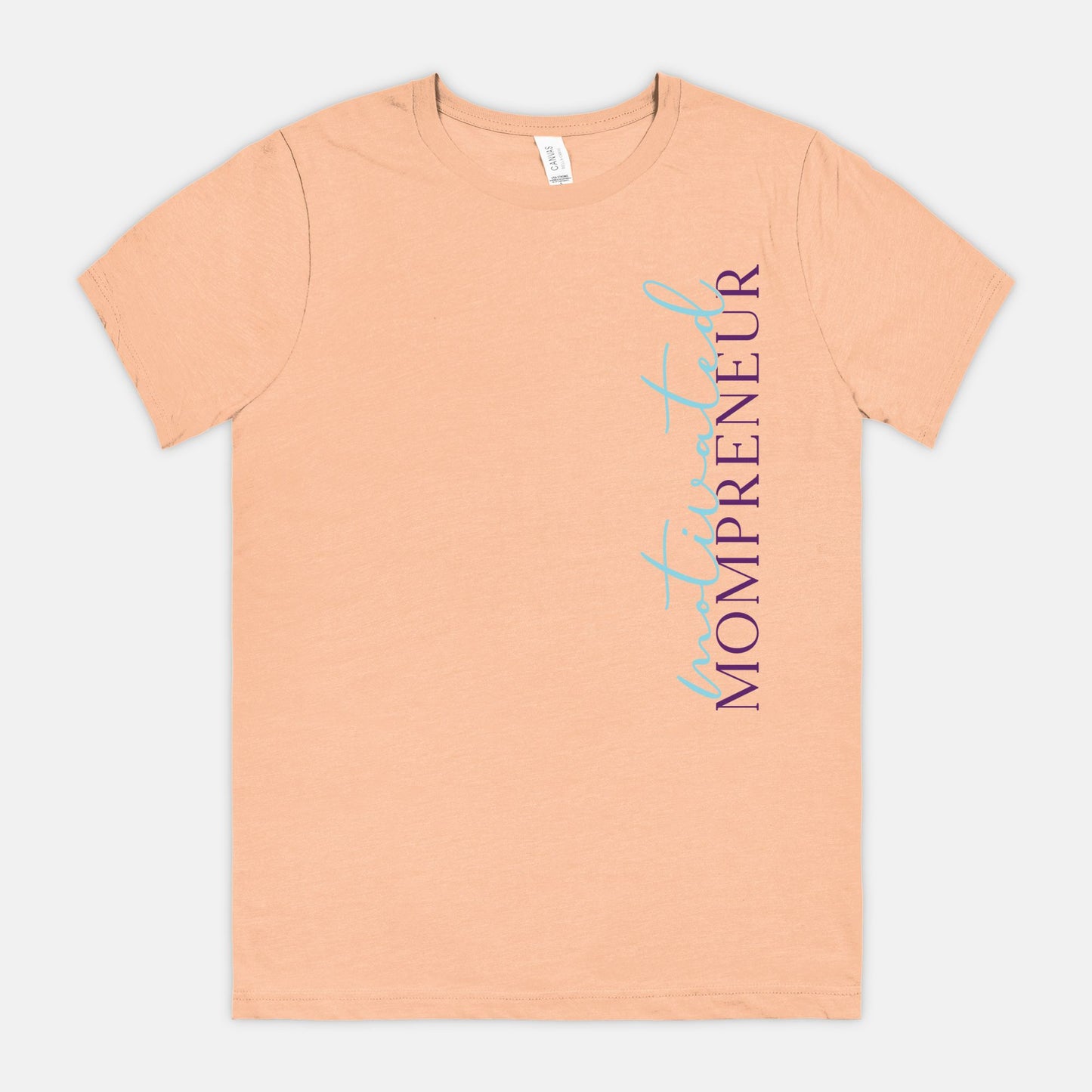 Elevate your entrepreneurial journey with Bella Canvas Unisex Tee 3001CVC - Motivated Mompreneur, from Designs On The Go. Showcase your drive and style effortlessly with this comfortable and inspiring design, perfect for the dedicated mompreneur.