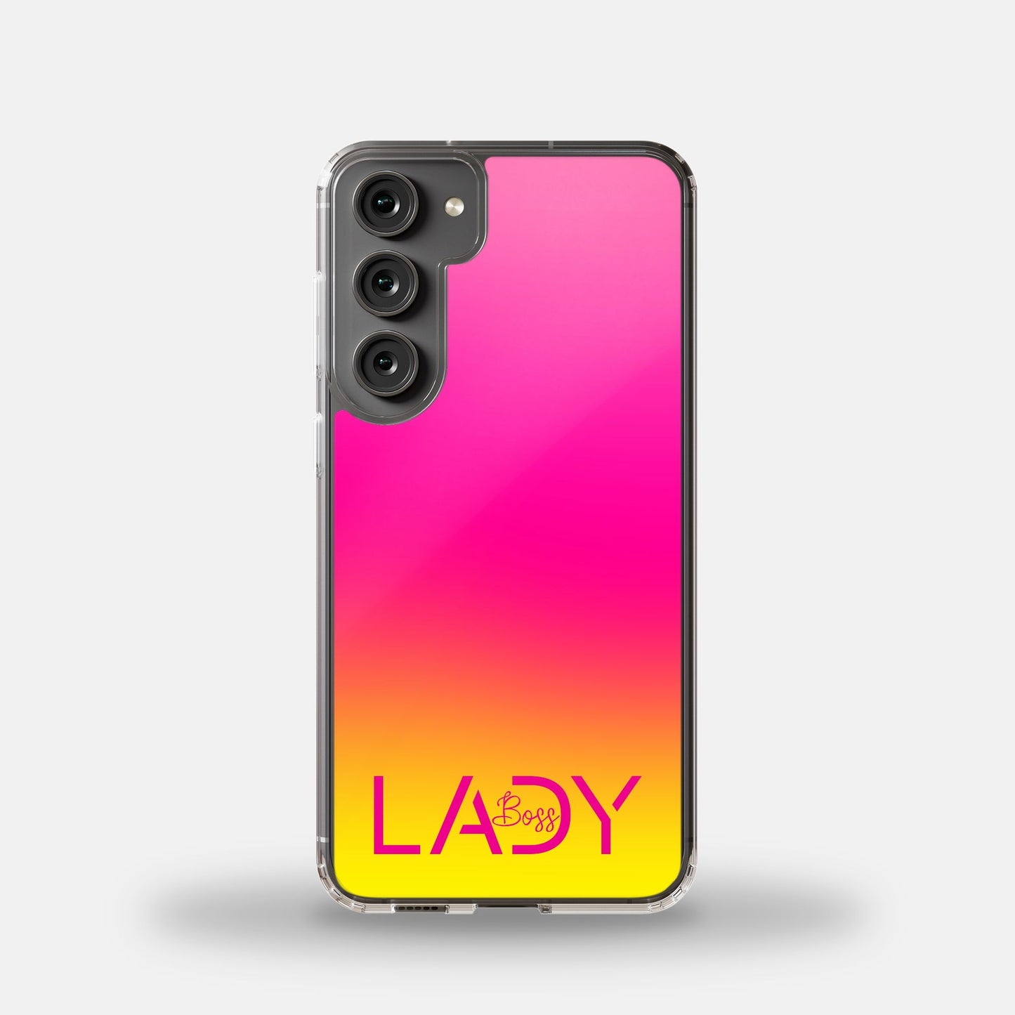 Samsung Galaxy S23 Plus Clear Case - Boss Lady Modern Pink