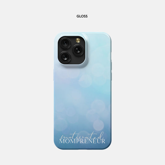 iPhone 15 Pro Max Slim Case - Motivated Mompreneur Icy Blue