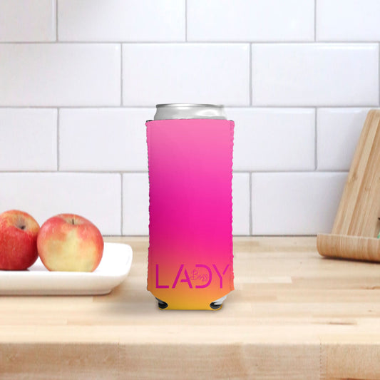 Slim Can Cooler - Boss Lady Modern Pink