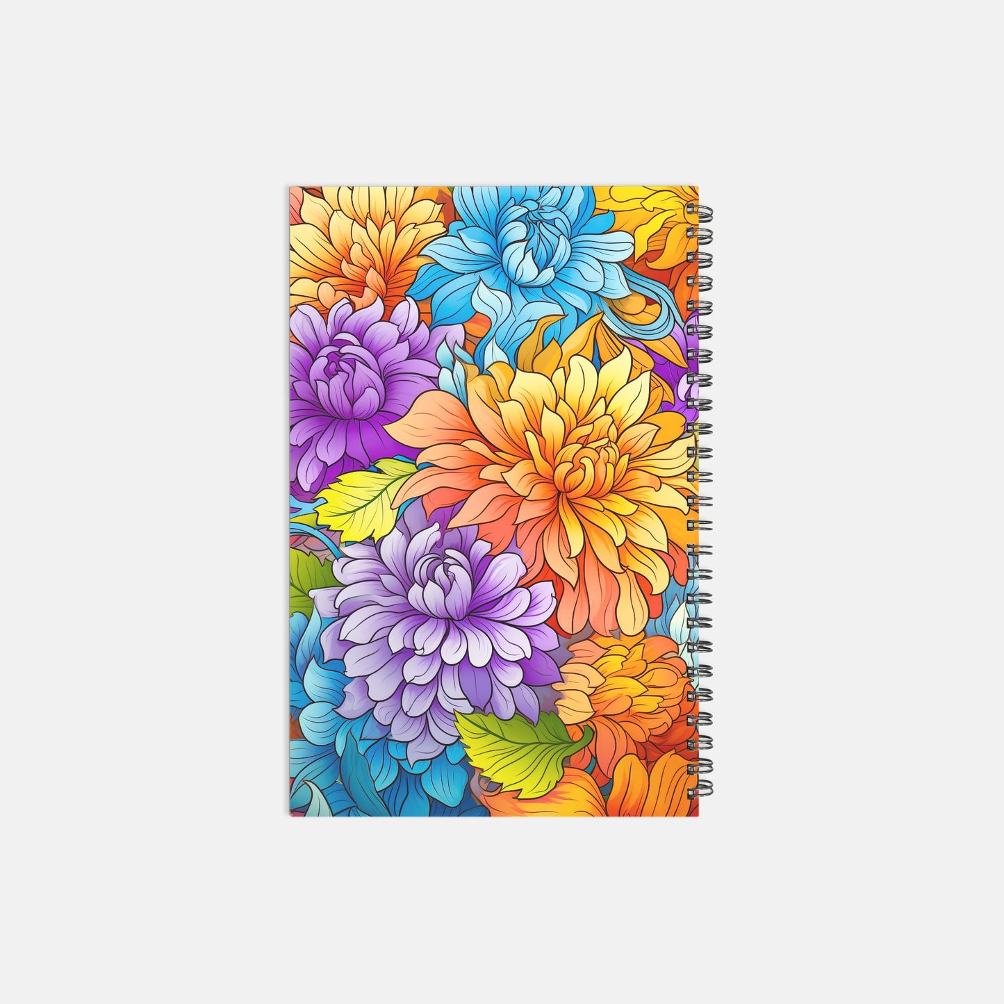Notebook Softcover Spiral 5.5 x 8.5 - Golden Wonder