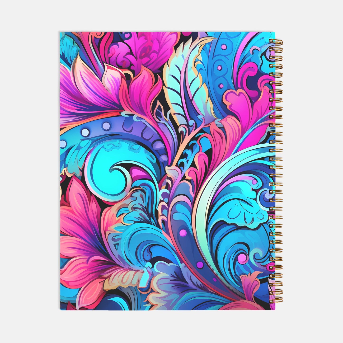 Planner Hardcover Spiral 8.5 x 11 - Feathers N Florals