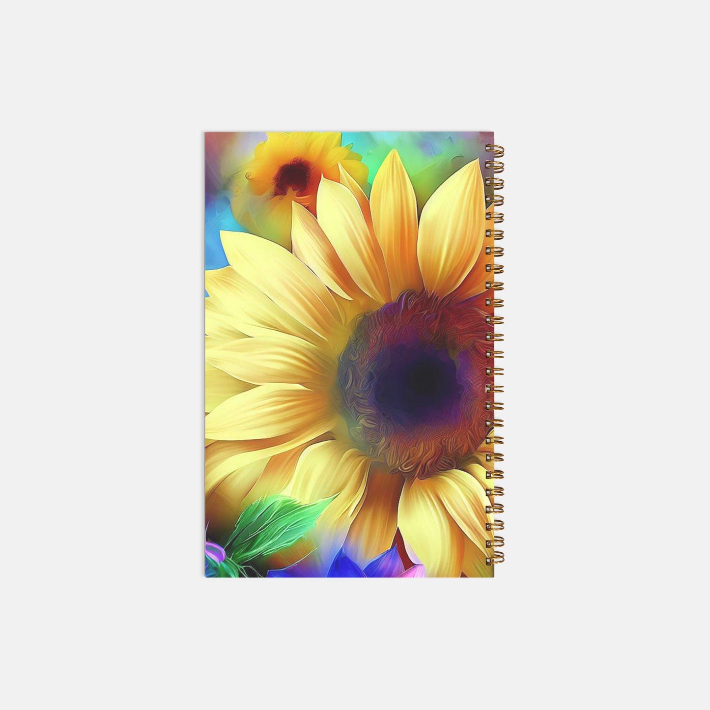 Notebook Hardcover Spiral 5.5 x 8.5 - Sunflower Color