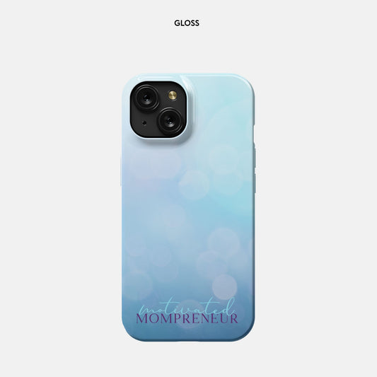 iPhone 15 Slim Case - Motivated Mompreneur Icy Blue
