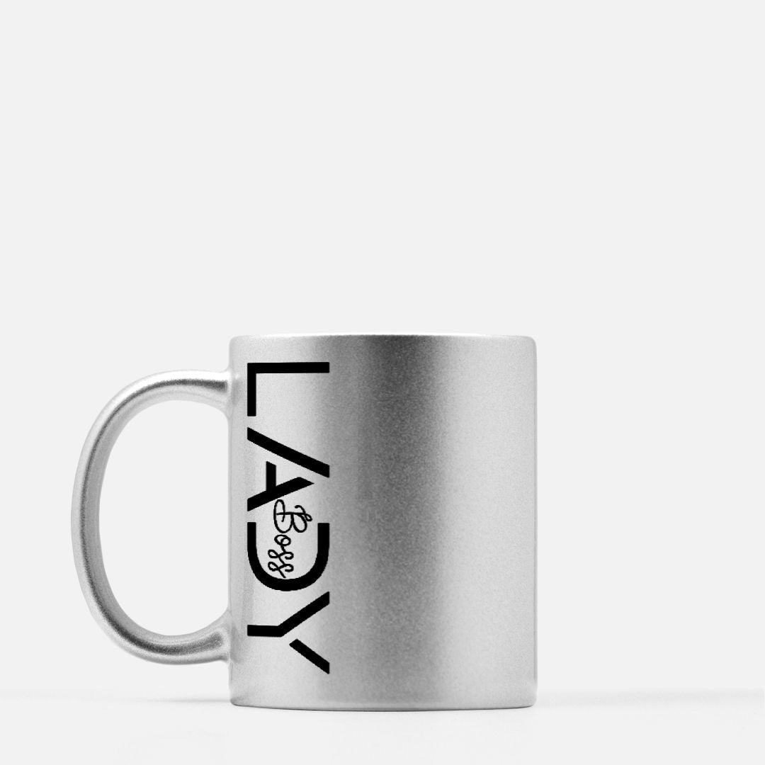 Mug 11 oz. (Silver) - Boss Lady Modern