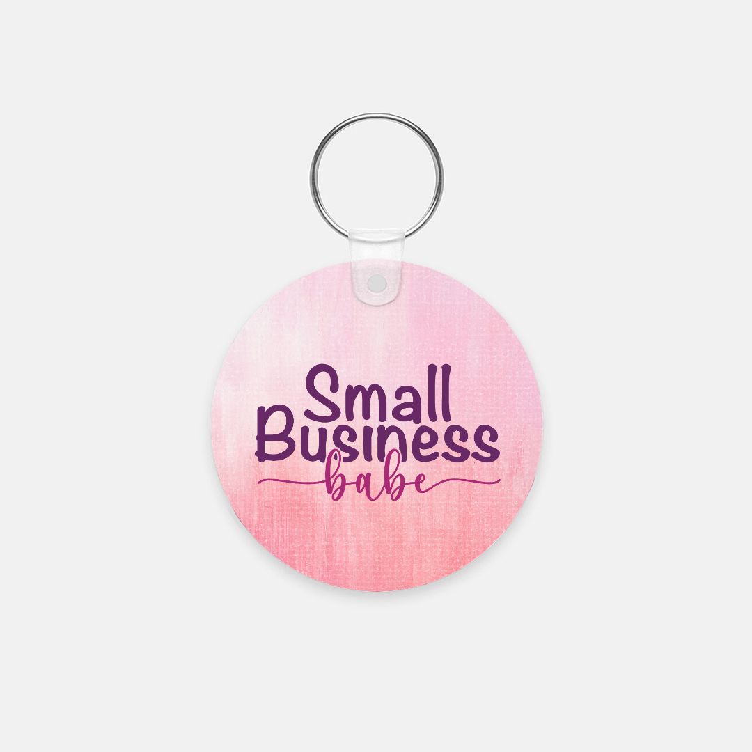 Key Chain (Round) - Small Business Babe