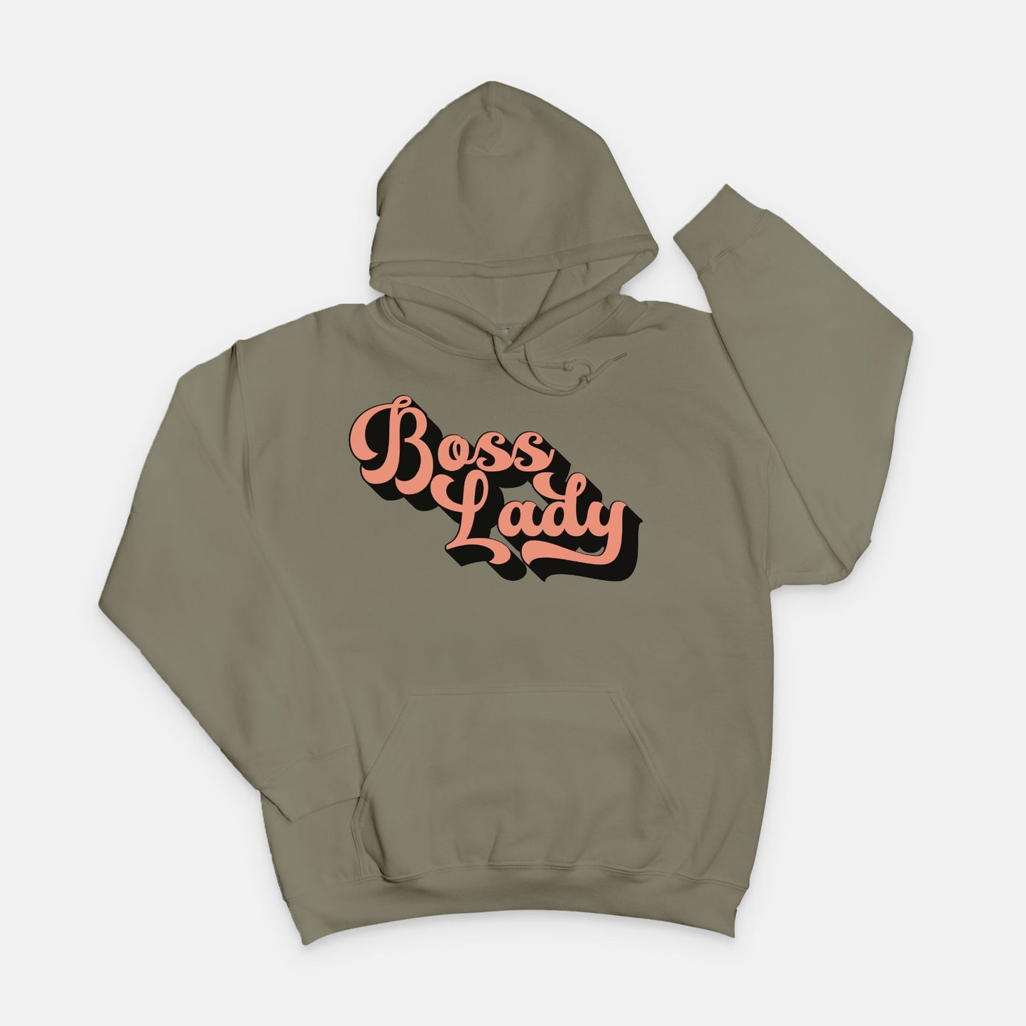 Unisex Hooded Sweatshirt Gildan - Boss Lady Retro