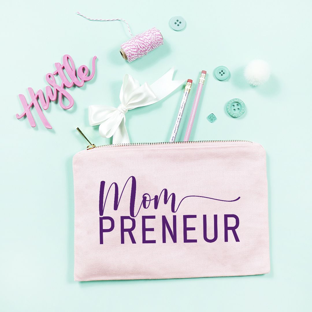 Zipper Canvas Bag - Mompreneur