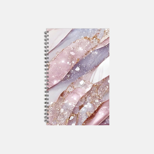 Notebook Hardcover Spiral 5.5 x 8.5 - Stone Shine