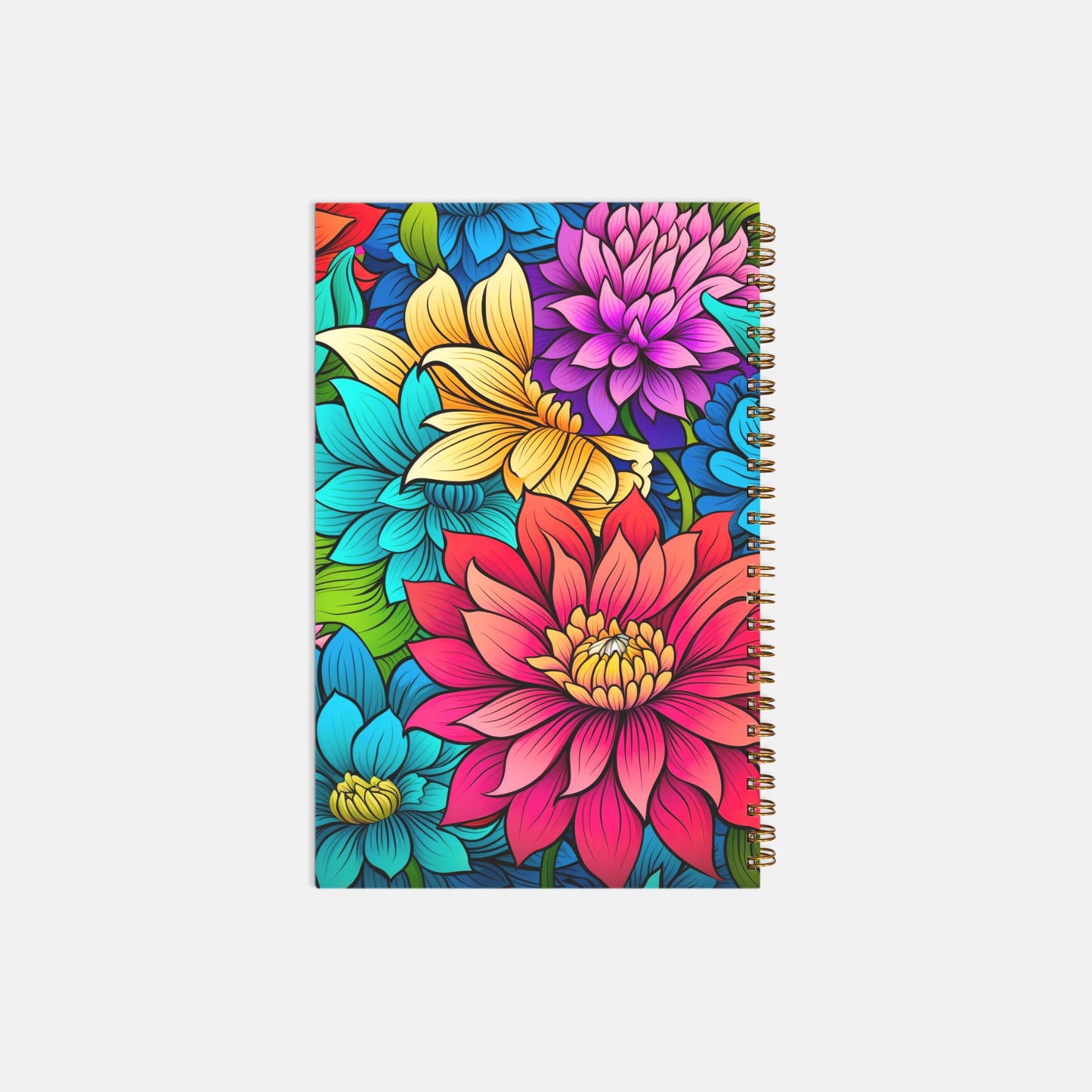 Notebook Softcover Spiral 5.5 x 8.5 - Bright Daisy