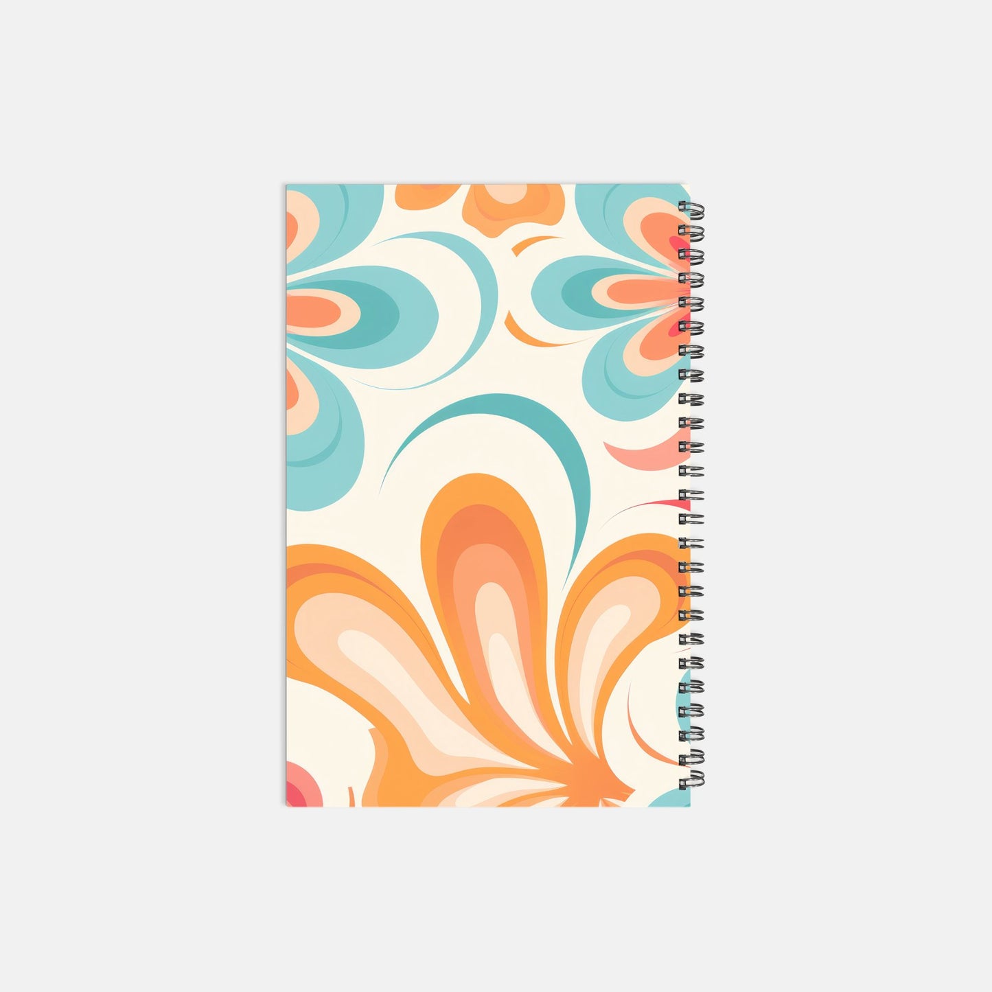 Notebook Softcover Spiral 5.5 x 8.5 - Boss Lady Retro Flower