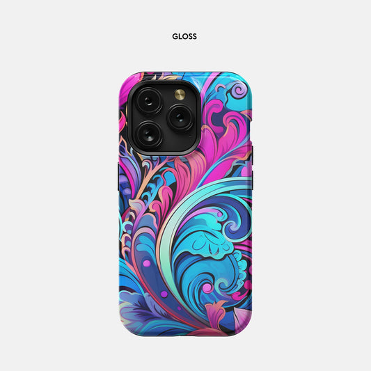 iPhone 15 Pro MagSafe Tough Case - Feathers N Florals