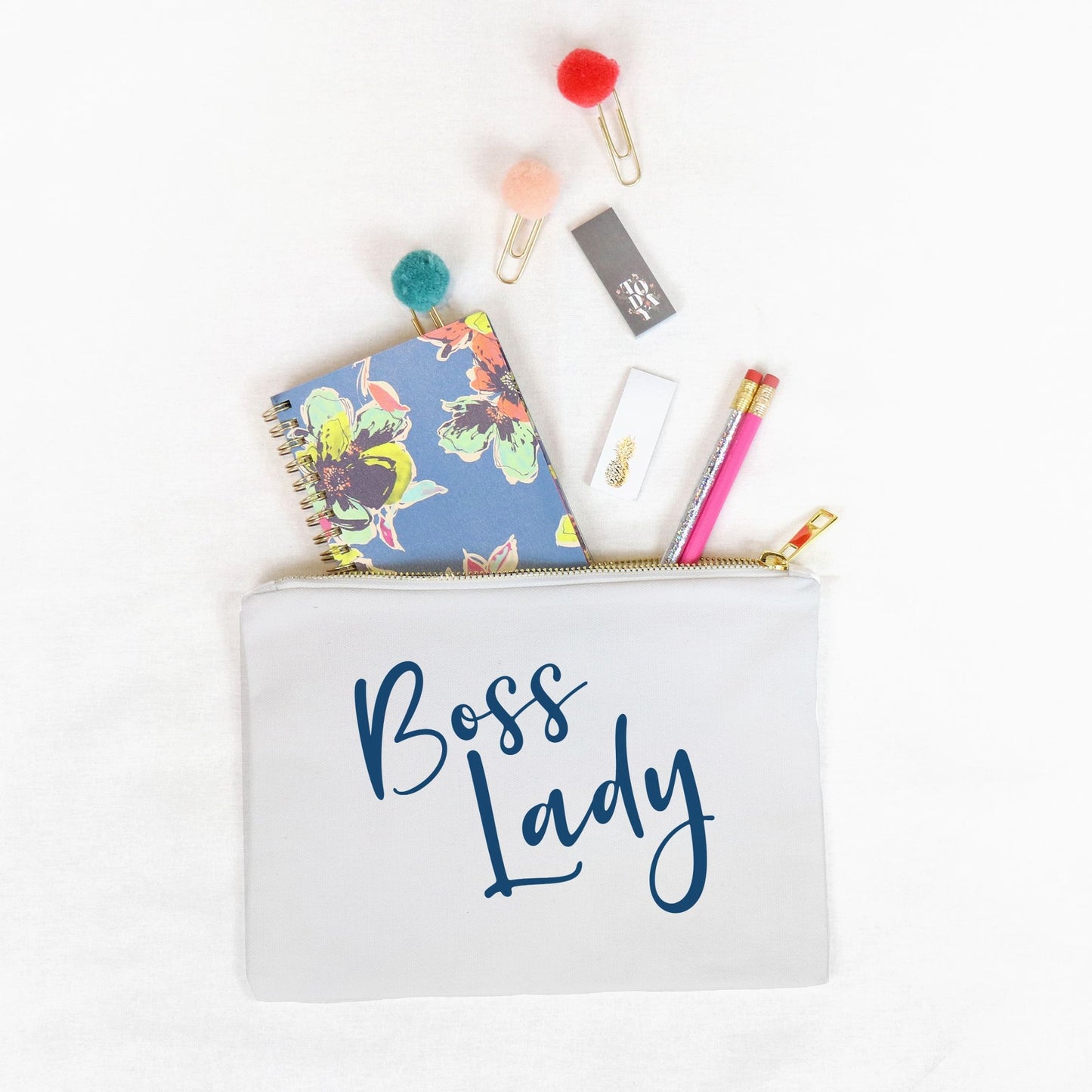 Zipper Canvas Bag - Boss Lady Classy