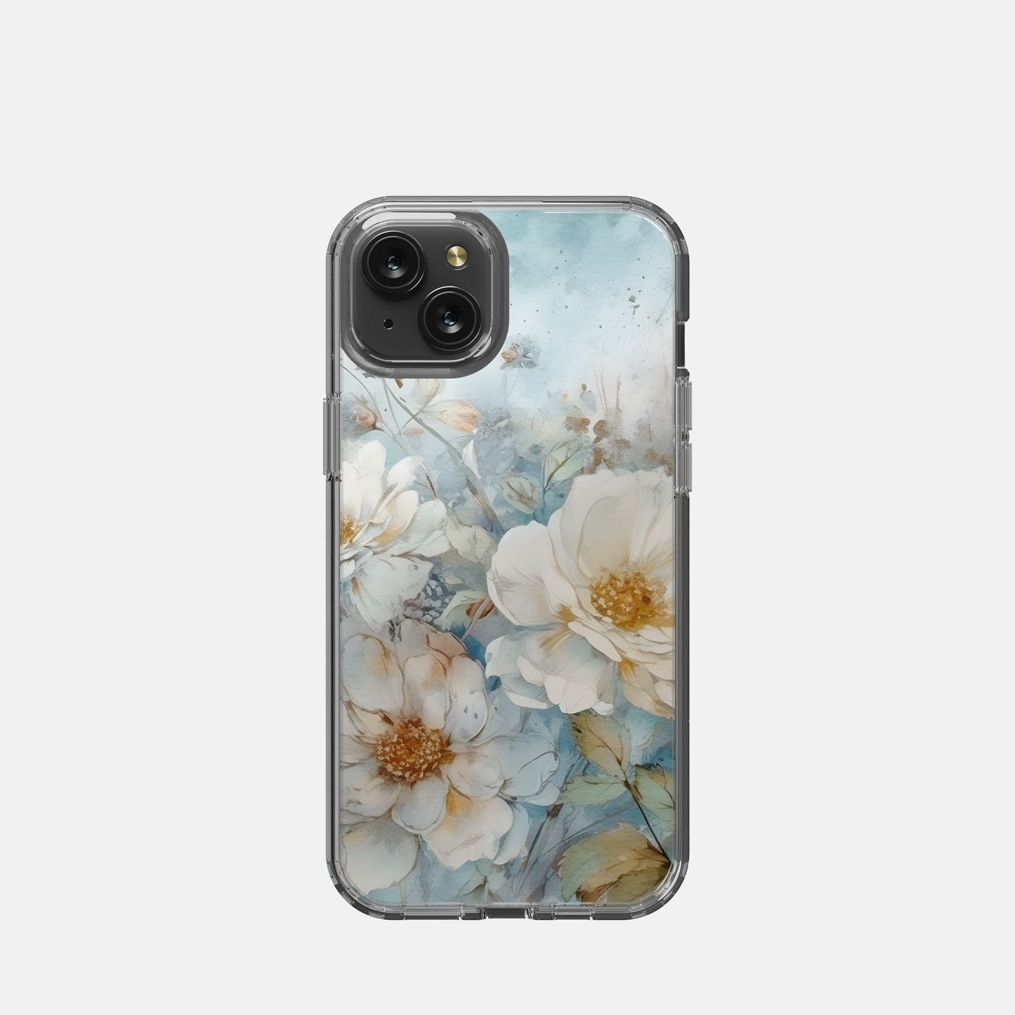 iPhone 15 Plus Clear Case - Vintage Blue