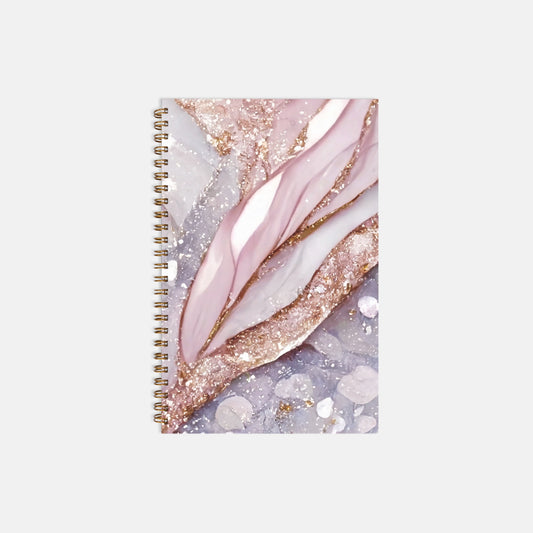 Notebook Hardcover Spiral 5.5 x 8.5 - Pastel Stonework