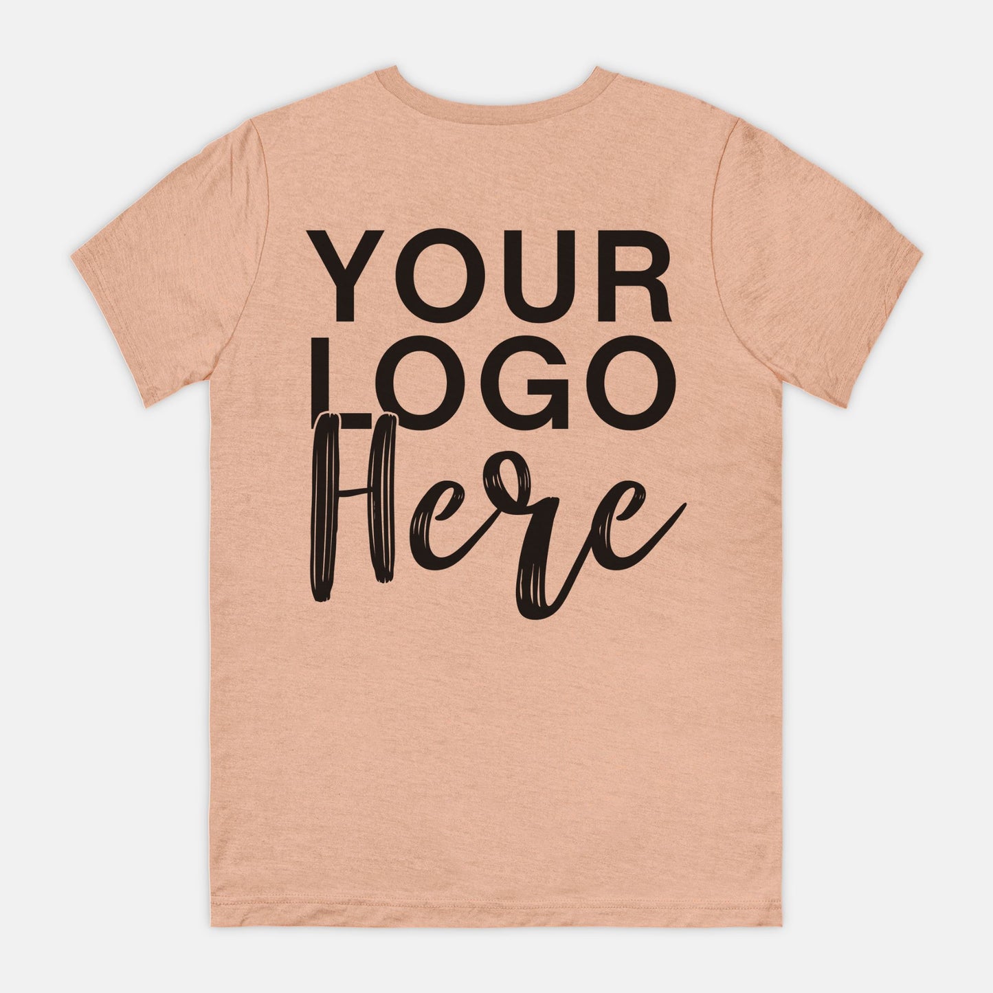 Maximize brand visibility with Bella Canvas Unisex Tee 3001CVC - Logo Only - Front & Back, from Designs On The Go. Elevate your style with this double-sided design, showcasing your logo prominently on both sides for maximum impact and recognition.