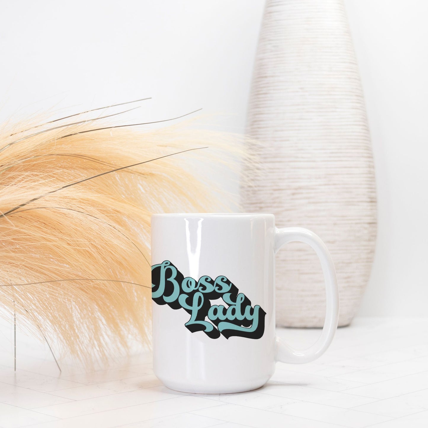 Mug Deluxe 15 oz. - Boss Lady Retro