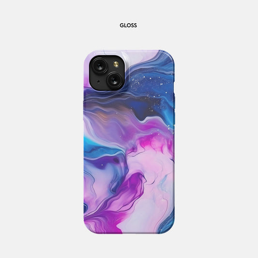 iPhone 15 Plus Slim Case - Jewel Tone Marble
