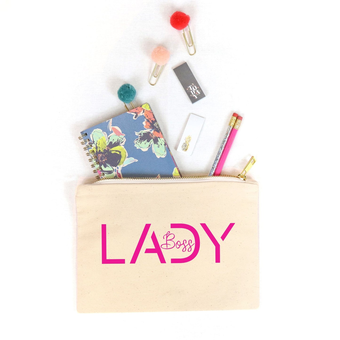 Zipper Canvas Bag - Boss Lady Modern