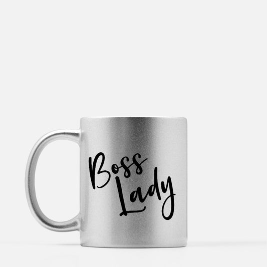 Mug 11 oz. (Silver) - Boss Lady