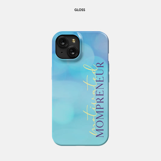 iPhone 15 Slim Case - Motivated Mompreneur Icy Ocean