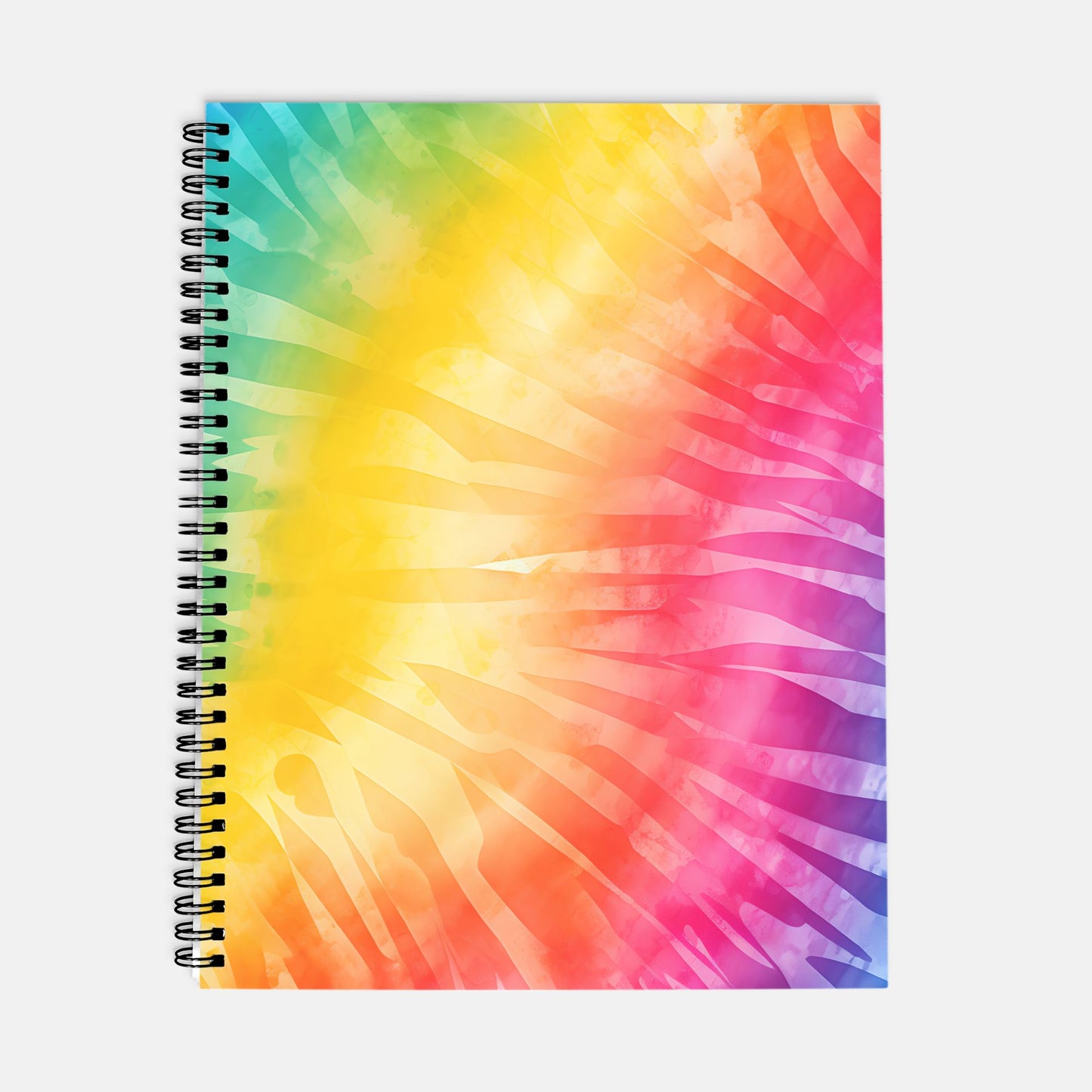 Planner Hardcover Spiral 8.5 x 11 - Rainbow Tie Dye