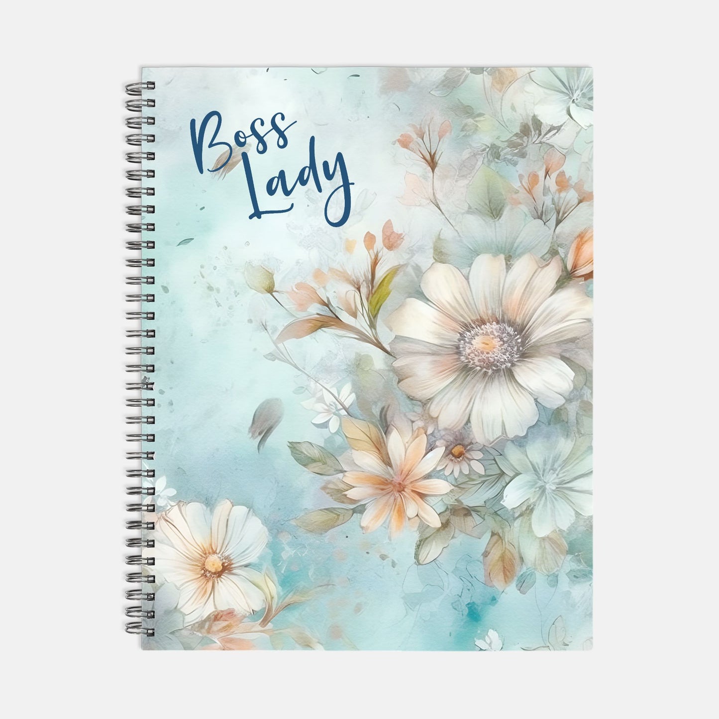 Notebook Softcover Spiral 8.5 x 11 - Boss lady Classy 02
