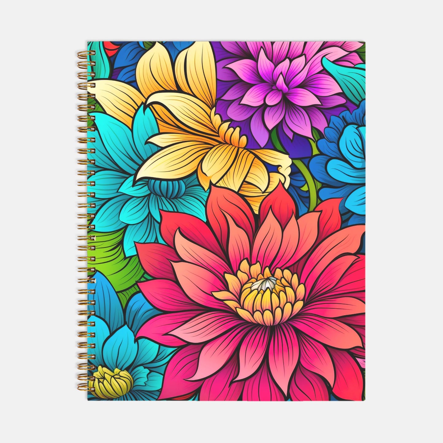 Planner Hardcover Spiral 8.5 x 11 - Bright Daisy