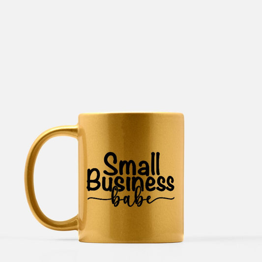 Mug 11oz. (Gold) - Small Business Babe