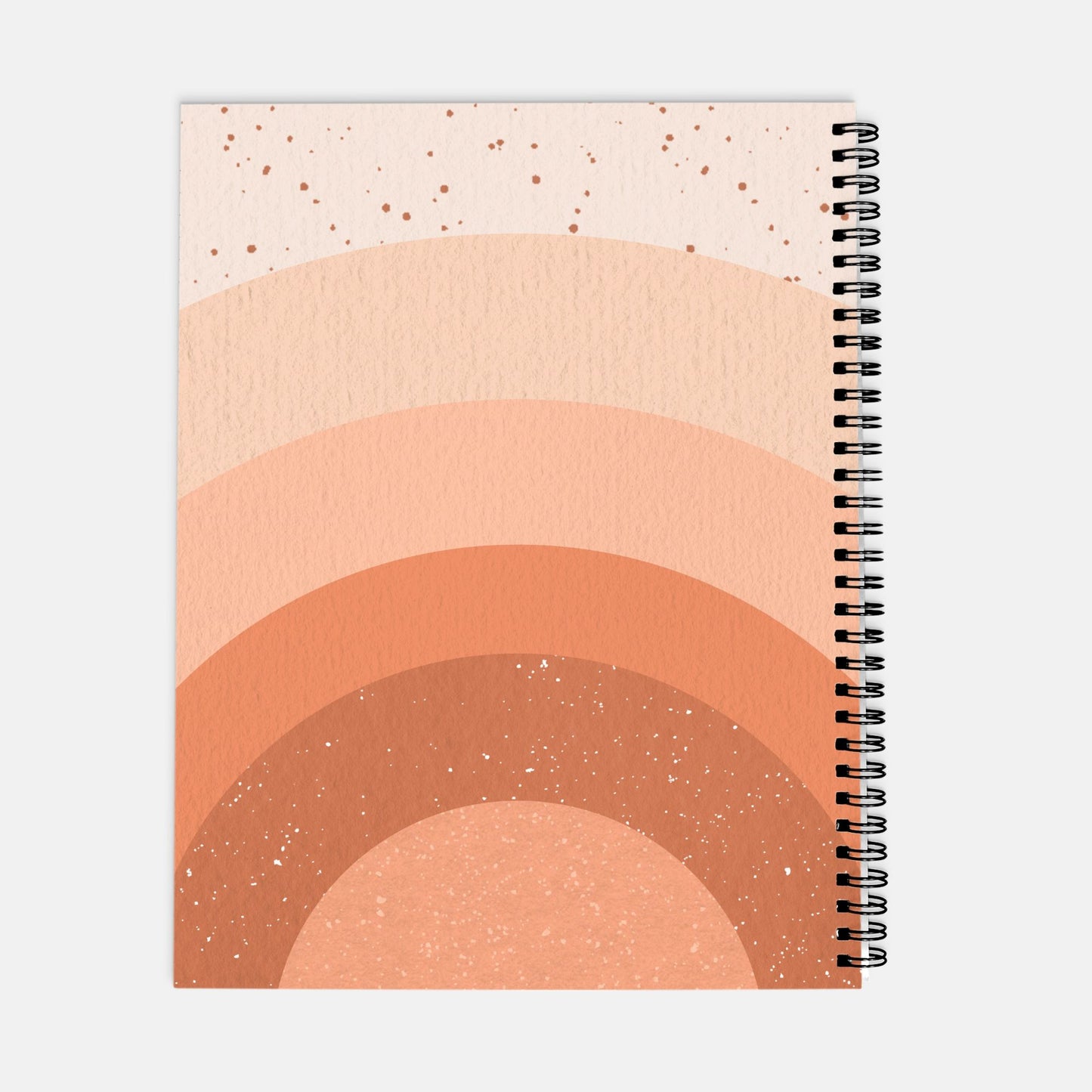 Planner Hardcover Spiral 8.5 x 11 - Boss Lady Retro Rainbow