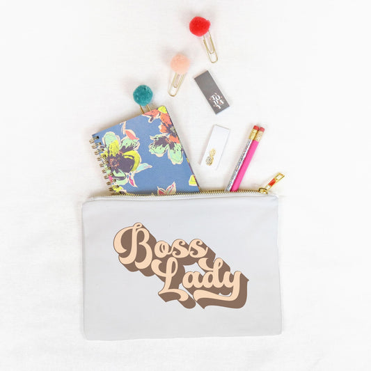 Zipper Canvas Bag  - Boss Lady Retro