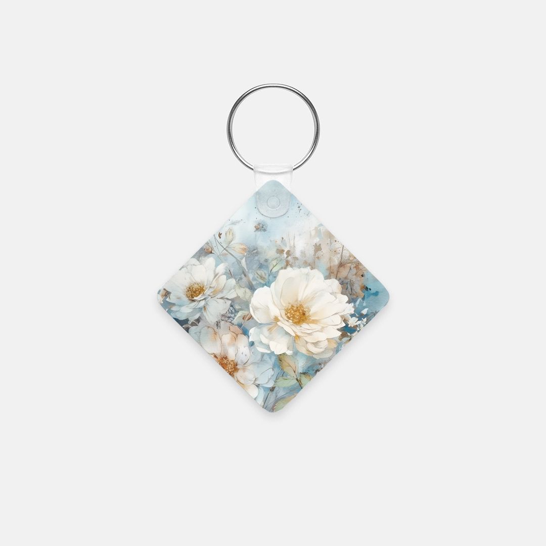 Key Chain (Square) - Vintage Blue