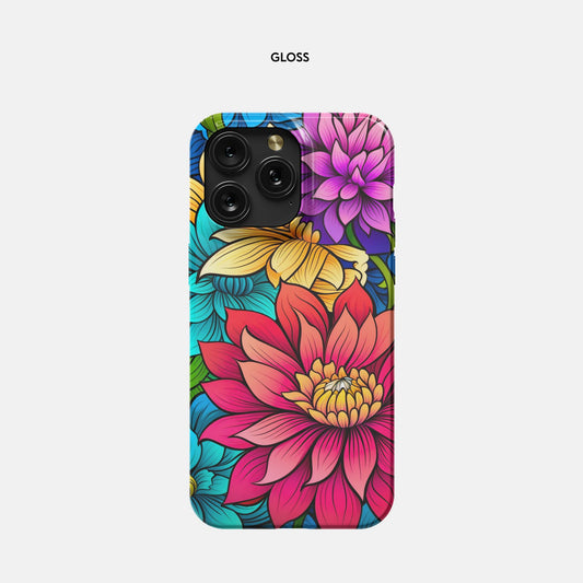 iPhone 15 Pro Max Slim Case - Bright Daisy