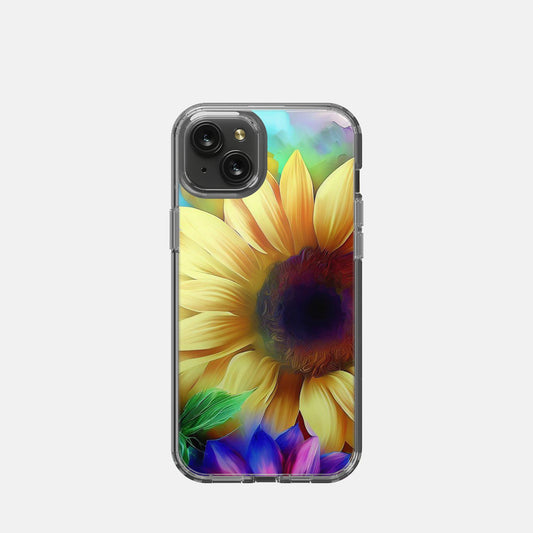 iPhone 15 Plus Clear Case - Sunflower Color