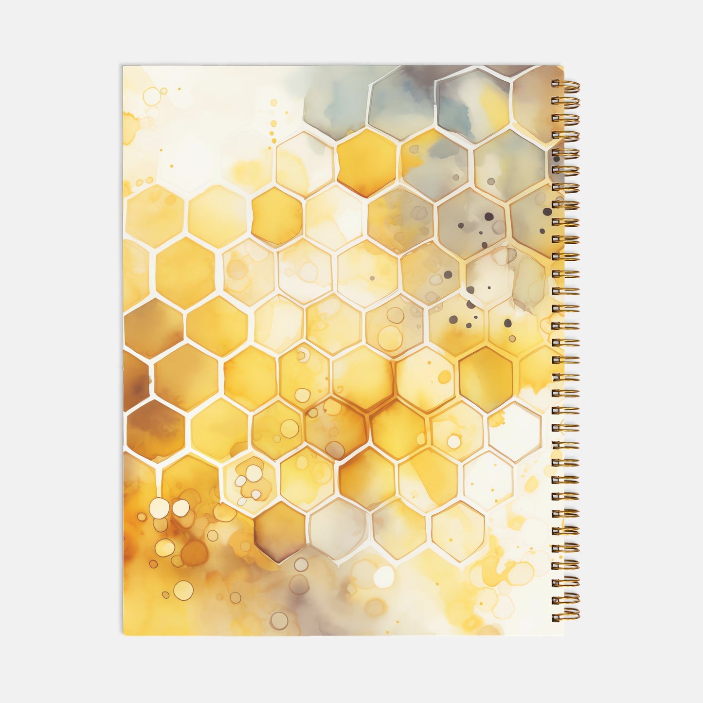 Notebook Softcover Spiral 8.5 x 11 - Beehive Splash