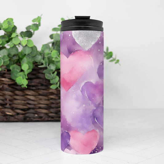 Thermal Tumbler 16 oz. - Floating Hearts