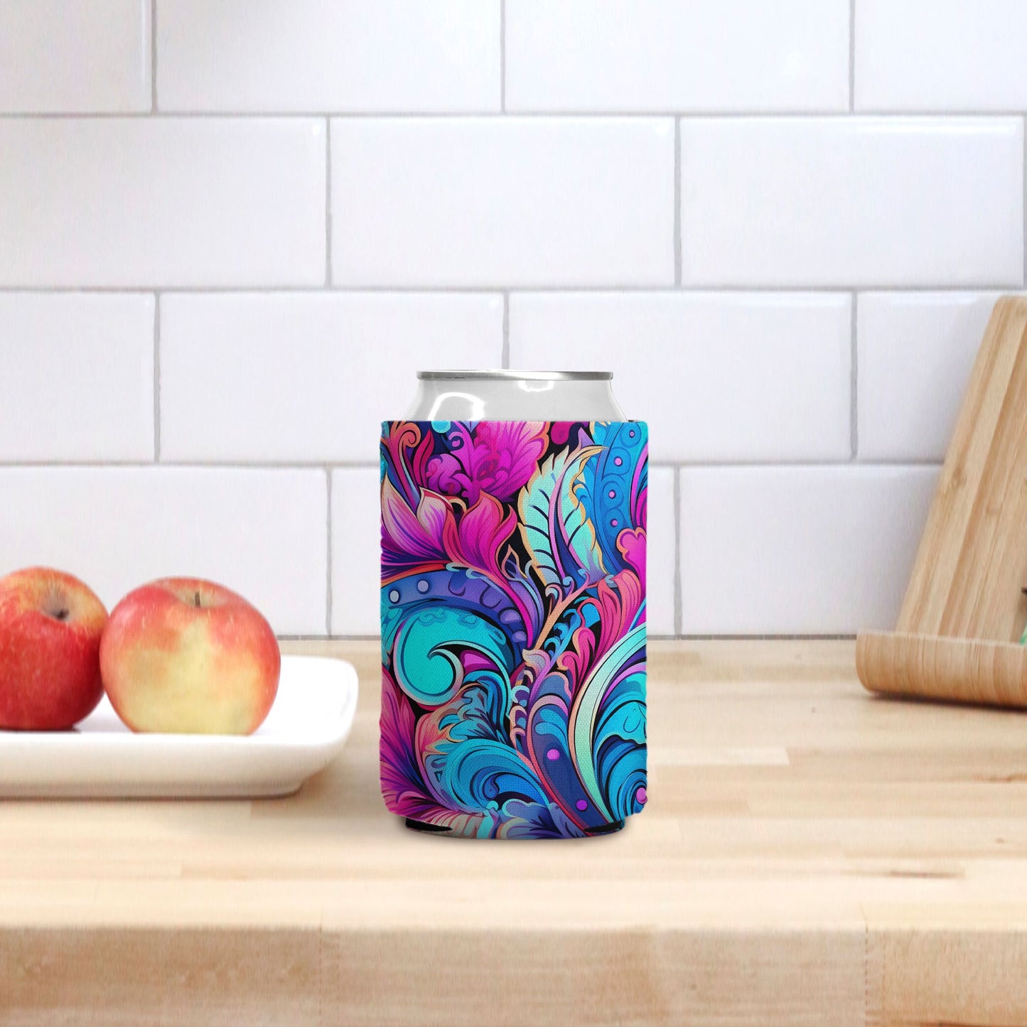 Elevate your style with our Feathers n Florals Can Cooler from Designs On The Go. Featuring a vibrant design of feathers and flowers, this cooler combines elegance with functionality, keeping your drinks cool and refreshing. Perfect for outdoor gatherings and nature enthusiasts who appreciate beauty in every detail.