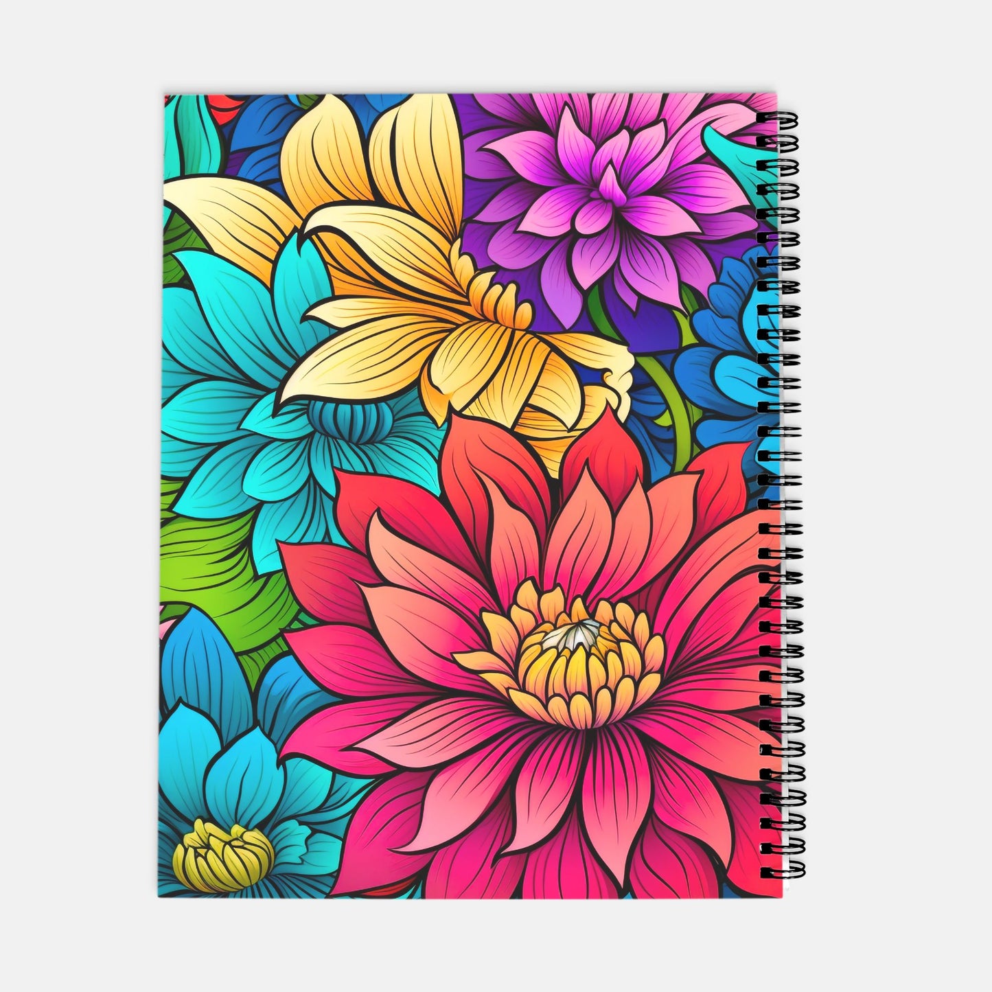 Planner Hardcover Spiral 8.5 x 11 - Bright Daisy