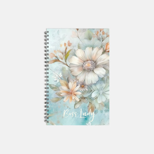 Notebook Softcover Spiral 5.5 x 8.5 - Boss lady Classy 02