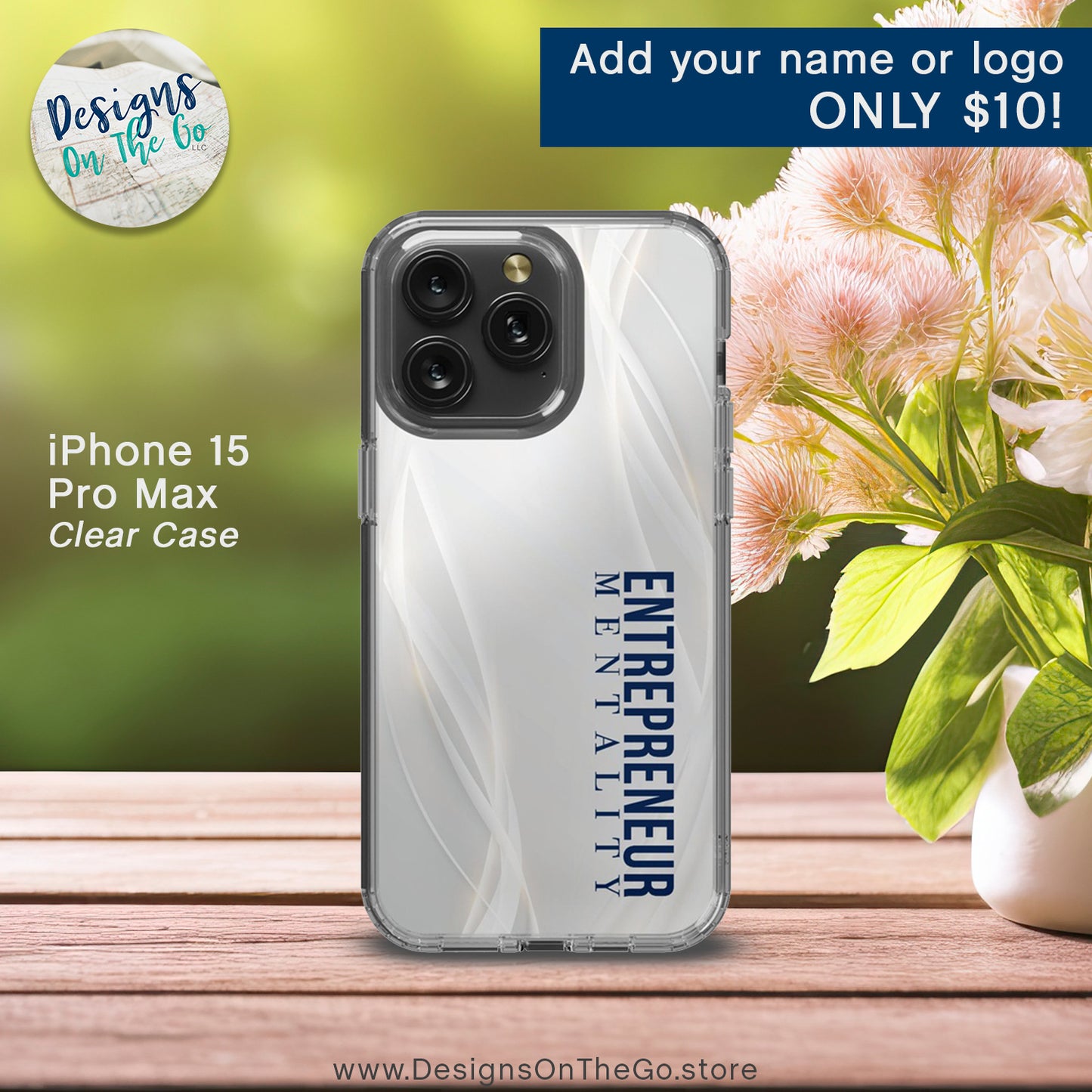 iPhone 15 Pro Max Clear Case - Entrepreneur Mentality